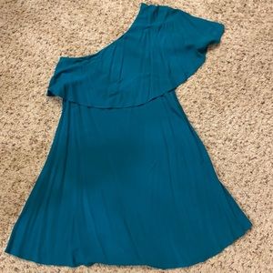 One Shoulder Dress Teal